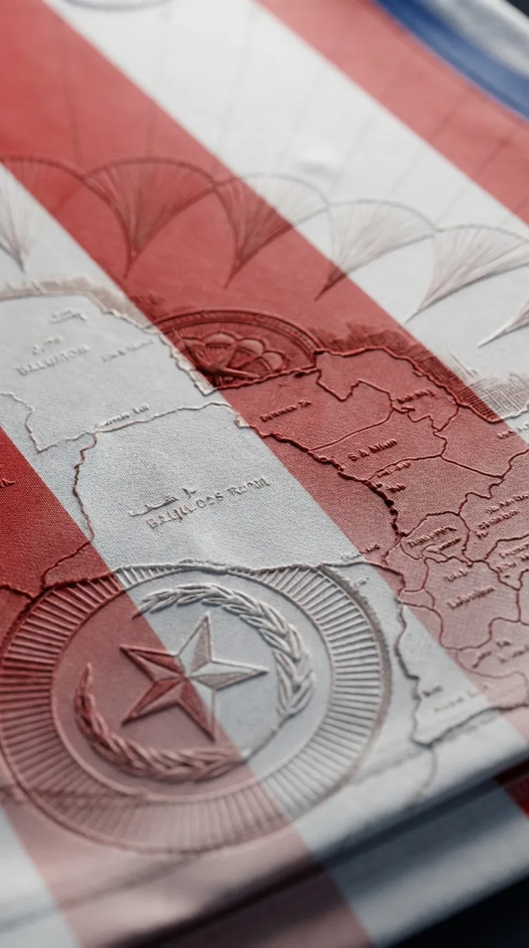 Textura en relieve con mapa de Paraguay